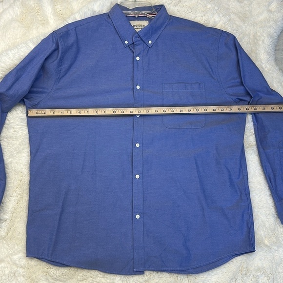 Oxford Men’s Luxury Collection Blue Button Down Size 2XL - Picture 5 of 6